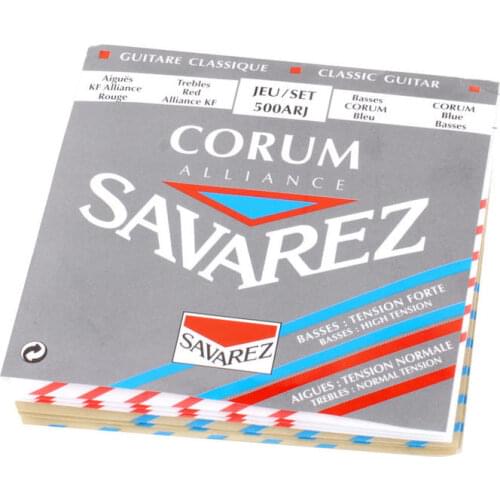 Savarez 500ARJ Alliance/Corum NT/HT Classical Guitar Strings, Full Set
