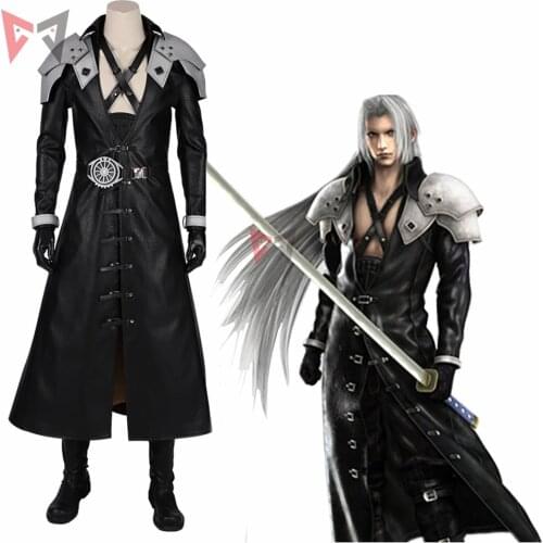New Final Fantasy 7 Remake Sephiroth Cosplay Costume Halloween Video Game Adult Outfit for men Custom Made