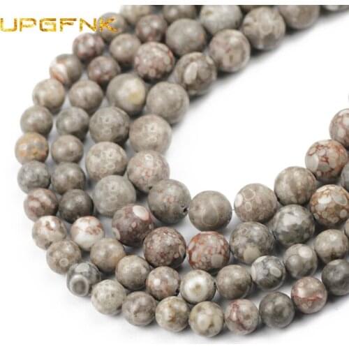 UPGFNK Natural Maifan Stone Lave Volcanic Rock Round Spacer loose beads For Jewelry Making DIY bracelet Accessories 4/6/8/10mm