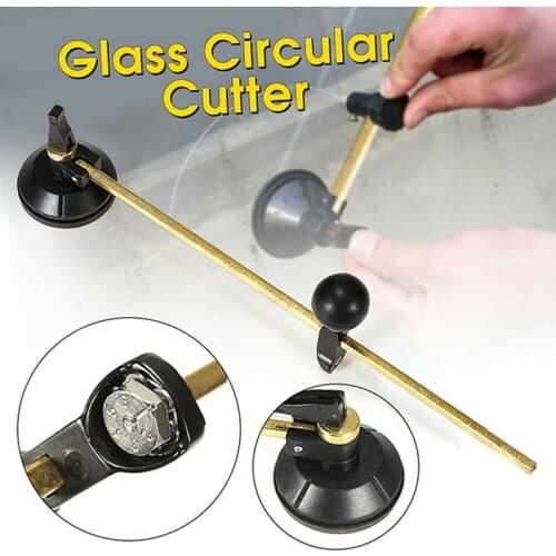 60cm Circular Glass Cutter Roller Type Circular Glass Metal Cutter With Suction Cup Circle Cortador Glass Cutting Measuring Tool
