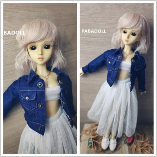 Cool Jeans Top for BJD 1/4 MSD 1/3 SD10 SD13 SD16 DD SD17 Uncle Doll Clothes CWB40