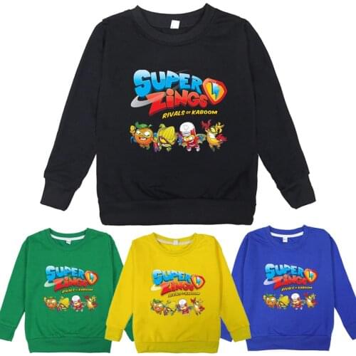 Hot Game Super Zings Sweatshirts Popular Casual Kids Hoodie Toddler Superzings Pullover Baby Boys Girls Child Sportswear