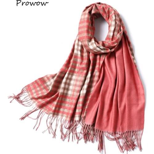 Fashion Womens Winter Stole Plaid Scarves ladies Cashmere Scarf long wool pashmina femme foulard female winter neck scarf D113