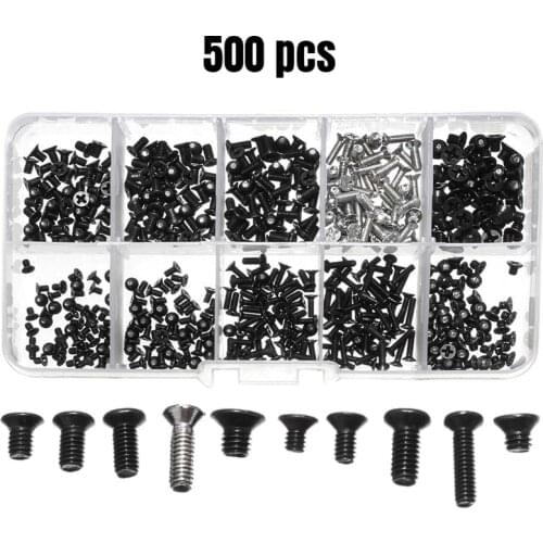 500pcs M2,M2.5,M3 Laptop Notebook Computer Screws Replacement Kit For Hp Ibm Dell Sony Acer Asus Lenovo Toshiba Gateway Samsung