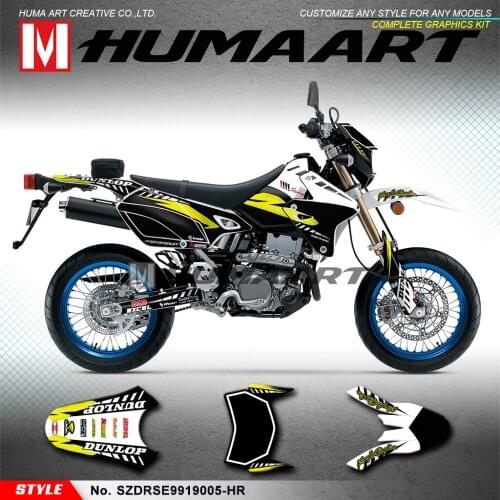 HUMAART Off-road Motorcycle Decals Custom Stickers for DRZ400SM DRZ 400 Enduro 1999 to 2019 KLX 400R 2002 2003 2004