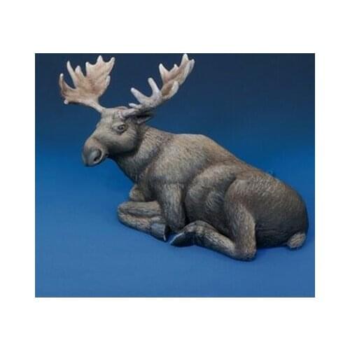 New Unassembled 1/35 modern Animals Set Reindeer rest Resin Figure Unpainted Model Kit