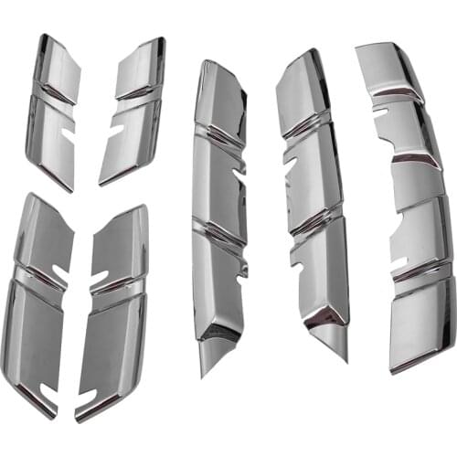 Car Front Grille Cover Trim Molding Chrome Abs Protector Sticker for Renault Kadjar 2015 2016 2017