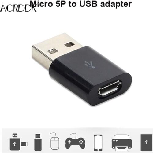 USB Male to Micro USB Female OTG Adapter Converter Data Charger for Phone Tablet PC FL