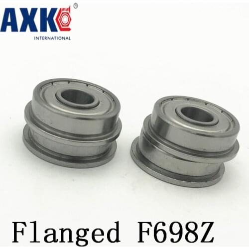 Axk F698zz Bearing Abec-5 (10pcs) 8*19*6 Mm Flanged F698z Ball Bearings F698 Zz F619/8zz