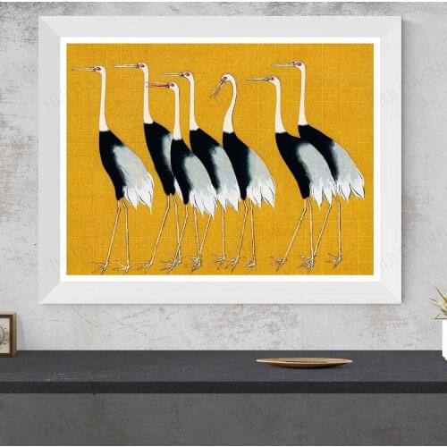 Red Crown Cranes Print, Ogata Korin Print, Bird Print, Japanese Art, Vintage Japanese Art Print, Wall Art Poster Print