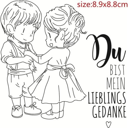 Boys and girls Transparent Silicone Rubber Stamp and metal die Sheet Cling Scrapbooking DIY Cute Pattern Photo Album Stamp