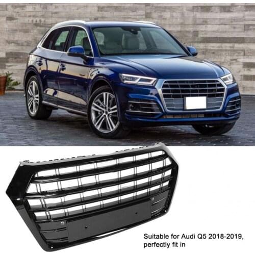 Front Bumper Grille Front Bumper Grill Center Grille for Audi Q5 2018-2019 (Refit for SQ5 Style) car accessories