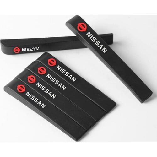 Rubber Car Door Protector Strip Car Door Bumper Edge Anti-collision Strip Sticker For Nissans Nismo X-trail Almera Qashqai Tiida