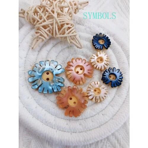 10pcs/lot Resin Button for Manualidades craft supplies Sewing for Diy Needlework for Women Clothing Decorative