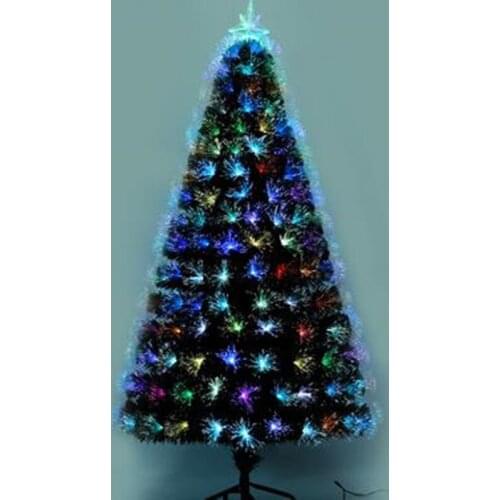 1.8M / 180CM Encryption Simulation Green Full Color Light Fiber Head Christmas Tree Christmas Shopping Mall Hotel Layout