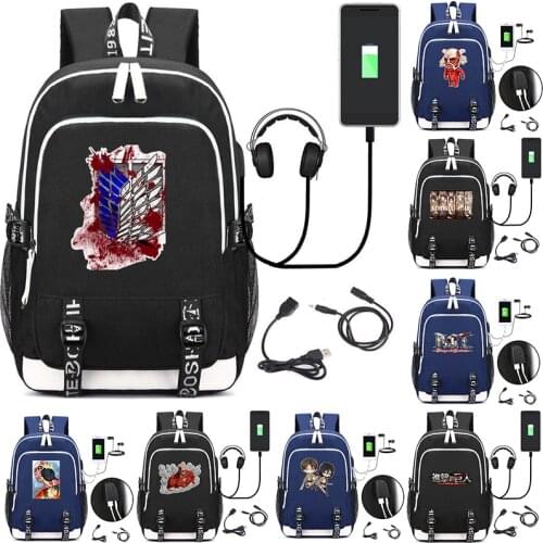 Comic Anime Attack on Titan Backpack School Bags Children Kids School Backpacks Anime Cartoon Bags Backpack casual Satchel