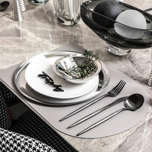 Nordic Minimalist Minimalist Model Room Hotel Western Tableware Set Dining Table Set Table High End Sense Plate Placemat