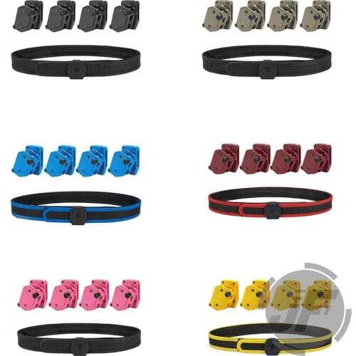 IPSC USPSA IDPA 1.5" Shooting Inner & Outer Belt Competition High Speed 4x Multi-Angle Speed Pistol Magazine Pouch Mag Holster