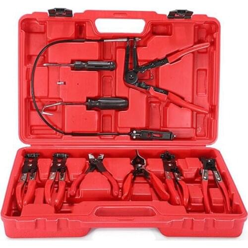 9 piece set of dustproof beam pipe clamp strapping clamp ball cage clamp exhaust pipe disassembly car maintenance