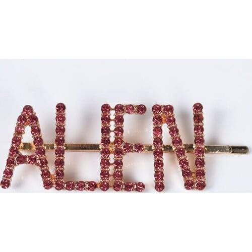 Luxury Crystal ALIEN Letter Hairpins Women Fashion Pearl Hairpins Girls Headband Kids Barrettes Headwear Statement ZA Hair Clips