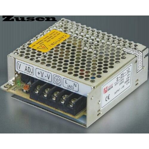 Zusen S-25W 5V 12V 15V 24V Single Group Switching Power supply