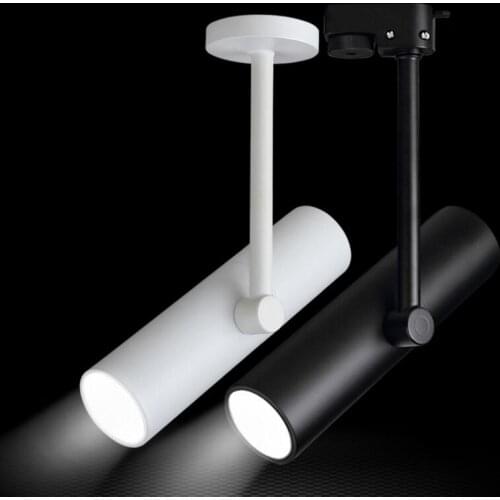 12pcs/lot Free Shipping AC85V-265V 7W 12W 15W COB LED Track Lights Showcase Spot light Track Lighing Warranty 3 Years CE RoHS