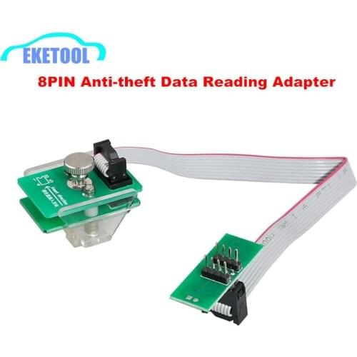8Pin Adapter Anti-theft Data Reading Adapter Work with VVDI Prog/CG Pro 9S12/Orange5/Iprog For BMW FEM-BDC 95128/95256 etc