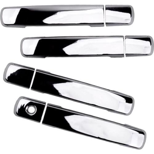 8Pcs/Set ABS Silver Exterior Side Door Handle Cover Trim Fit For Nissan Frontier 2005 2006 2007 2008 2009-2019 (North America)