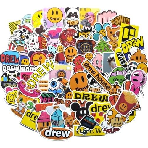 TD ZW 80Pcs Cartoon Justin Bieber Stickers For Suitcase Skateboard Laptop Luggage Fridge Phone Car Styling DIY Decal Sticker