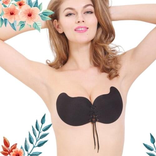 Sexy Push Up Bra Wireless Self Adhesive Stick Bra Strapless Bra Women Backless Lingerie Invisible Silicone Seamless Bralette