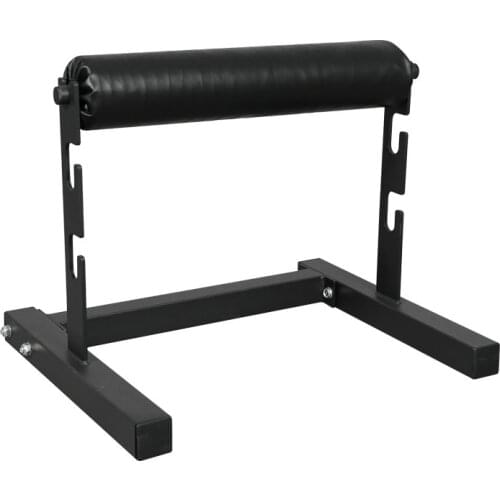 Black Color Single Leg Squat Stand, Steel Frame Leg Lift Trainer with 3 Level Height Adjustable