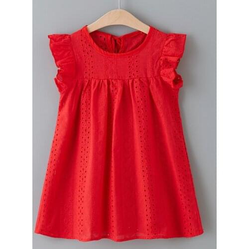 Baby Girls Dress New Summer Brand Toddler Clothes Casual Kids Princess Dress Hollow Party Dresses Children Clothing For 3 7Y