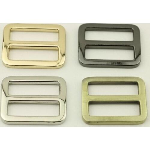 DIY Metal Accessory Rectangle Ring Buckle Shoulder Leather Bag Strap Belt Flat Wire Alloy Strap Adjusting Buckle Garment Luggage