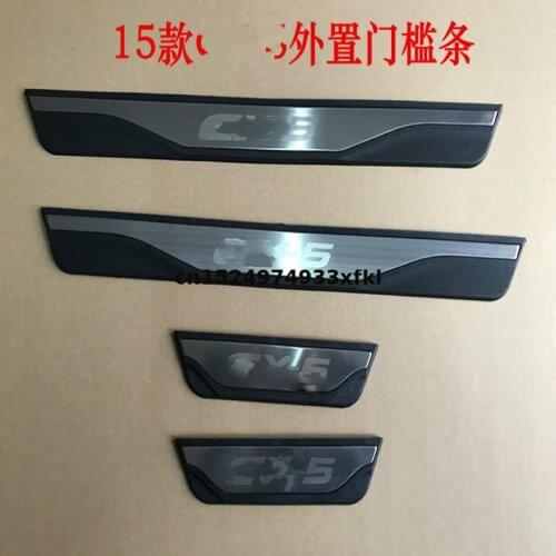 For Mazda CX-5 2014-2016 High-quality stainless steel Door Sill Cover Welcome Pedal Trim Car-styling Accessories car accessories