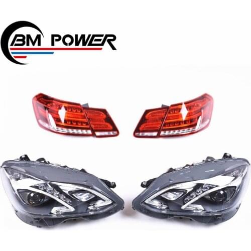 E class w212 E200 E300 E260 head light tail lamp to E63 style car lights
