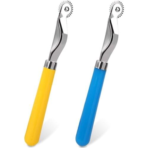 LMDZ 2 Pcs Tracing Wheel Sewing Tool, Plastic Handle Needle Point Tracing Wheel, Tracing Wheel Sewing Tool, Stitching Wheel Tool