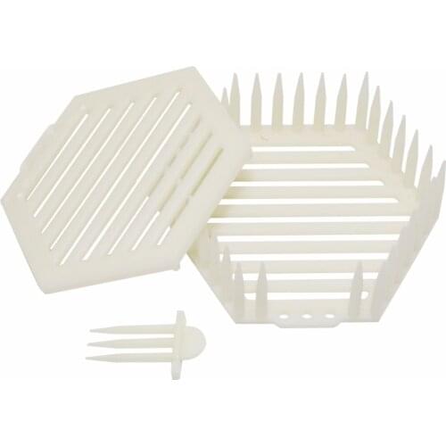 2 Pcs Beekeeping Tools Hexagon Crown Of Thorns Needle Cage Queen King Prisoner Pinned Type Cage Insect Supplies