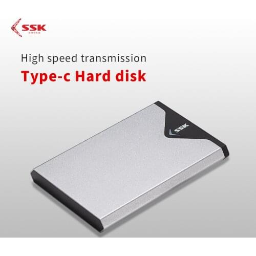 SSK SATA to USB 3.0 HDD Enclosure 2.5 Inch External Hard Disk Case Type-C Interface High Speed Mobil Hard Drive Box SHE-C310