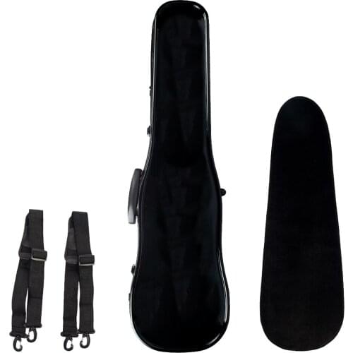 Lightweight Fiberglass Violin Cases Gourd Shaped 4/4 with 2-Trap Easy-Carry
