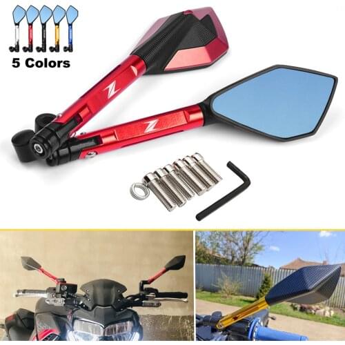Motorcycle CNC Aluminum Mirrors Moto Rearview Mirrors Side Mirrorsr For KAWASAKI New Z400 2019 Z900 Z1000 Z800 Z750 Z300 Z650