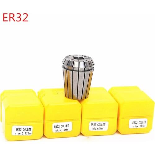 19PCS/LOT ER32 spring collets set 2-20mm ER32 Collet for CNC Milling tool holder Engraving machine spindle motor инструменты