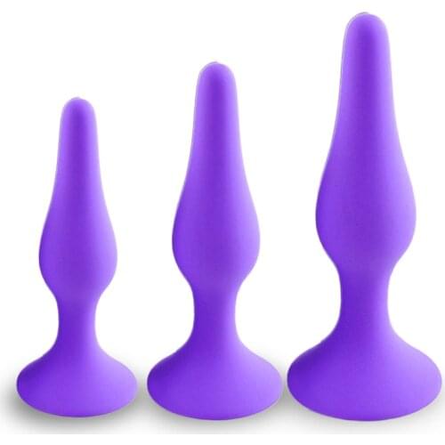 New Butt Plug for Beginner Black Silicone Anal Plug Products Erotic Anal Sex Toys for Men Women Couples Adults Prostate Massager