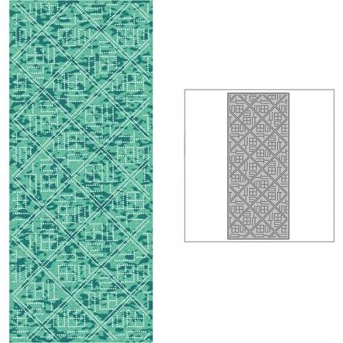 New Slim Blessing Chinese Character Plate Craft Embossing Mold 2021 Metal Cutting Dies for DIY Scrapbooking Album Card Making