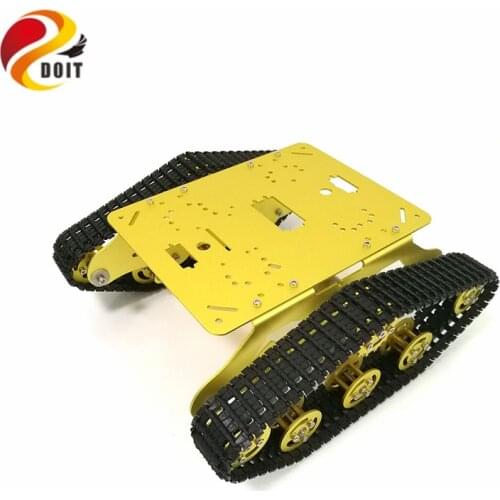 DOIT TS300 Tracked Robot Smart Car Platform with Damping Effect System for Arduino Raspberry Pi DIY Kit STEM Education