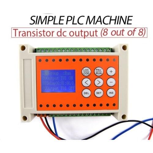 Relay controller with Logic Control Simple PLC function, LCD Programmable module 8 in 8 out relay or transistor output