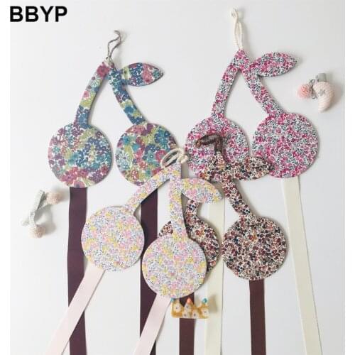 Cherry Hairpin Hair Clip Holder Storage Organizer Girl Room Hanging Ornament Hair accessories storage belt decoration wall hang