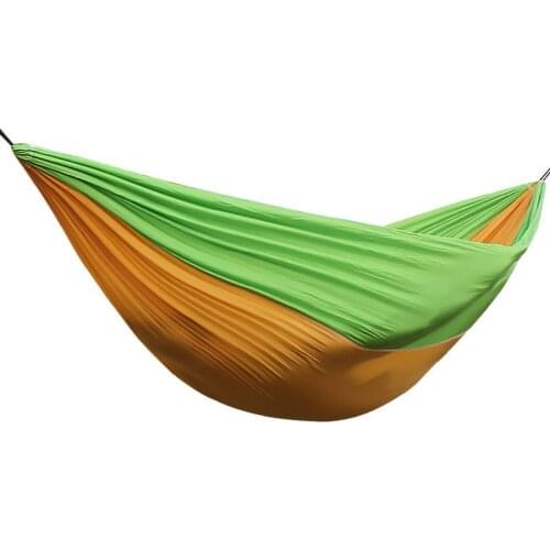 Ultralight Double Hammocks Outdoor Nylon Hammock Garden Camping Hammock Sleep Swing Chair Tree Bed Backyard Furniture Hanging