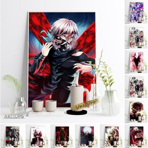 Tokyo Ghoul Japanese Anime Wall Art Print Poster Hot Cartoon Role Canvas Painting Otaku Fans Collection Gift Bedroom Home Decor