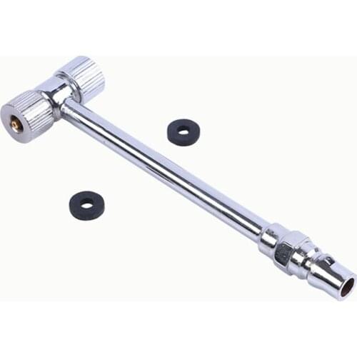 Double Head Bicycle Nozzle T Type Air Intake Spanner Metal Bike Motorcycle Car Tire Quick Inflatable Nozzle Tool BC0635