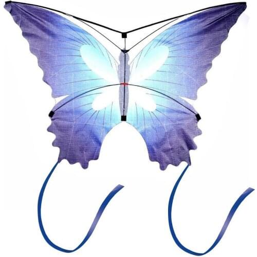 Butterfly Kite With Tail Strip and 30m Kite Line Outdoor Fly Sport Children Toy Toys Kites Adults Stereo Gift Easy W2G4
